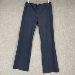 VTG William B Pants Womens 6 Gray Y2K Low Rise Wide Leg Office Chino Rhinestone‎